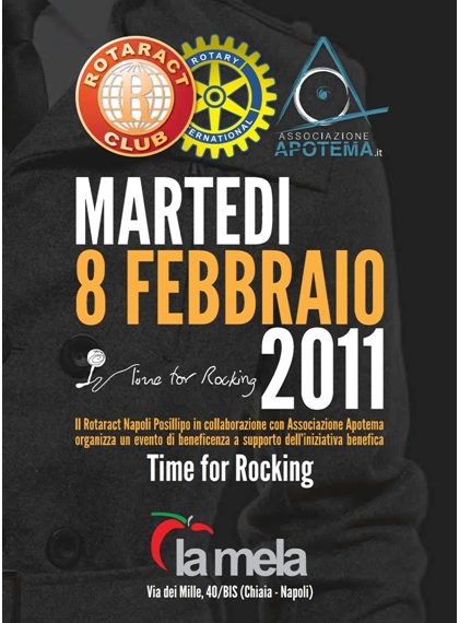 Serata di beneficenza per progetto “time for rocking”